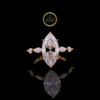 3.00 CT Marquise-Cut Lab Grown Diamond Engagement Ring by Ivevar