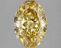 Bright Of 3.02 CT Oval Shape Fancy Vivid Yellow Color VS2 Clarity Moissanite Diamond For Clear Path