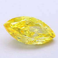 Shiny Of 2.05 CT Marquise Shape Fancy Vivid Yellow Color VS2 Clarity Lab Grown Diamond For Even Peace