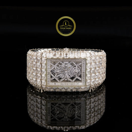 High-End Diamond Timepiece Where Power Meets Pure Elegance Asscher Diamond