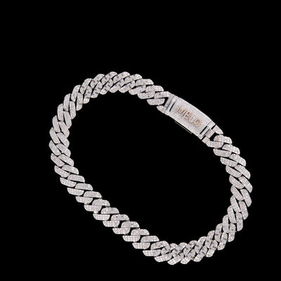 Iced Out Linear Lab Grown Diamond Choker Necklace