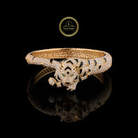 Exclusive Panther Head Bracelet with Brilliant Lab Grown Diamond By Ivevar