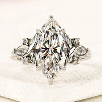 3.50 CT Marquise Cut Art Deco Moissanite Diamond Engagement Ring for Women By Ivevar