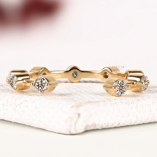 Round Brilliant Lab Grown Diamond Eternity Style Ring