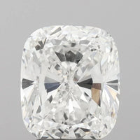 Shiny 3.02 Ct Cushion Cut E Color VS1 Clarity Moissanite Diamond For Ring