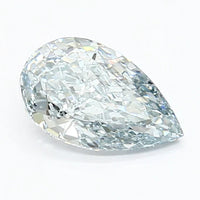 Sparkling 1.52 CT Pear Shape Fancy Vivid Blue Color VS1 Clarity Moissanite Diamond For Light Remains