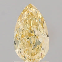 Sparkling 1.54 CT Pear Shape Fancy Yellow Color VS1 Clarity Moissanite Diamond For Still Love