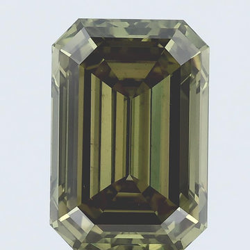 Excellent Of 3.21 CT Emerald Shape Fancy Vivid Green Color VS2 Clarity Lab Grown Diamond For Just Us