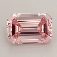 Elegant Of 1.79 CT Emerald Shape Fancy Intense Pink Color VS2 Clarity Moissanite Diamond For Soft Truth