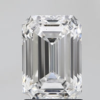 Excellent Of 2.09 CT Emerald Shape D Color VS1 Clarity Lab Grown Diamond For Special One