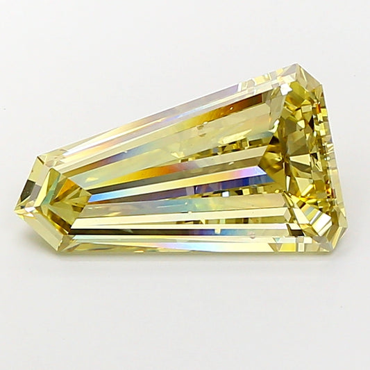 Excellent 7.37 CT Antique Shape Fancy Vivid Yellow Color VVS2 Clarity Moissanite Diamond For Gift Ring