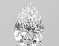 Perfect 1.10 CT Pear Shape E Color VVS1 Clarity Lab Grown Diamond For Slow Fire