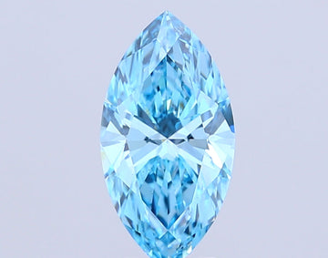 Minimalist Of 3.03 CT Marquise Shape Fancy Vivid Blue Color VS2 Clarity Lab Grown Diamond For Slow Fire
