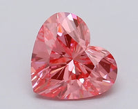 Premium Of 1.03 CT Heart Shape Fancy Vivid Pink Color VS2 Clarity Moissanite Diamond For That Calm
