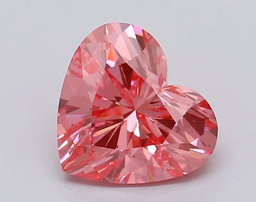 Premium Of 1.03 CT Heart Shape Fancy Vivid Pink Color VS2 Clarity Moissanite Diamond For That Calm