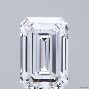 Stylish 6.24 CT Emerald Shape D Color VVS2 Clarity Lab grown Diamond For Special One Ring