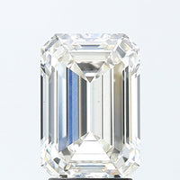 Excellent 3.31 CT Emerald Shape H Color VS2 Clarity Lab grown Diamond For Cocktail Ring