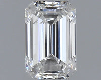 Bright 1.03 CT Emerald Shape E Color SI1 Clarity Moissanite Diamond For Someone Ring