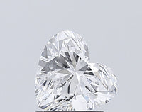 Sparkling VVS2 Clarity D Color 1.04 CT Heart Shape Moissanite Diamond For Her Ring