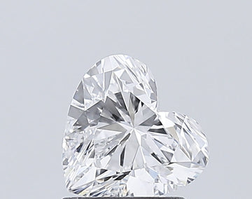 Sparkling VVS2 Clarity D Color 1.04 CT Heart Shape Moissanite Diamond For Her Ring