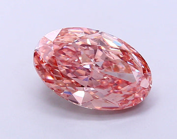 Premium Of 4.01 CT Oval Shape Fancy Vivid Pink Color VS2 Clarity Lab Grown Diamond For Just Light