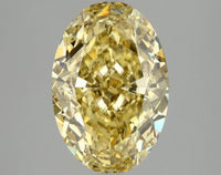 Classic Of 4.08 CT Oval Shape Fancy Vivid Yellow Color VS2 Clarity Moissanite Diamond For Pure Sound