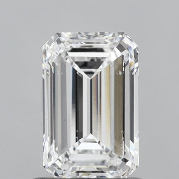 Unique 1.00 CT Emerald Shape D Color SI1 Clarity Lab grown Diamond For Cocktail Ring