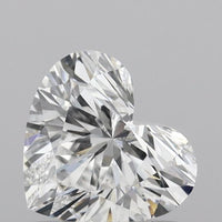 Latest Of 0.80 CT Heart Shape D Color VS1 Clarity Lab Grown Diamond For Gold Light