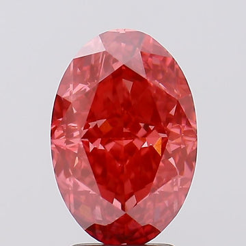 Dazzling Of 4.02 CT Oval Shape Fancy Vivid Pink Color VS2 Clarity Lab Grown Diamond For Bright Echo