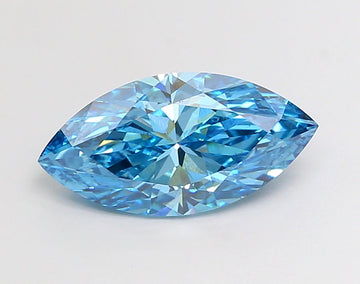 Sparkling Of 3.52 CT Marquise Shape Fancy Vivid Blue Color VS2 Clarity Lab Grown Diamond For Quiet Hope