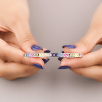 Artisanal Natural Sapphire Diamond Bracelet Handset Diamonds Adjustable Fit By Ivevar