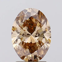 Timeless Of 2.07 CT Oval Shape Fancy Brown Color VS2 Clarity Moissanite Diamond For Nowhere Else