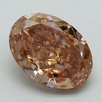Exclusive Of 1.91 CT Oval Shape Fancy Brown Color VS2 Clarity Moissanite Diamond For Far Echo