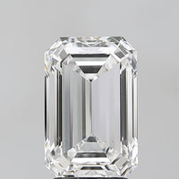 Sparkling Of 3.01 CT Emerald Shape D Color VS1 Clarity Lab Grown Diamond For Cocktail Shine
