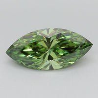 Excellent Of 1.34 CT Marquise Shape Fancy Vivid Green Color VS2 Clarity Lab Grown Diamond For Kind Storm