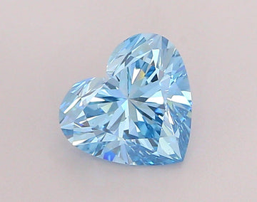 Brilliant Of 1.22 CT Heart Shape Fancy Vivid Blue Color VS2 Clarity Lab Grown Diamond For Near Silence