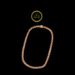 Luxury Rose Gold Cuban Link Chain Textured Hip Hop Necklace