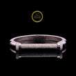 Iced Bar Cuff Bracelet – White Tone Luxury Design