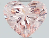 Trendy Heart Shape Fancy Intense Pink Color 1.03 CT VS1 Clarity Moissanite Diamond For Wedding Ring
