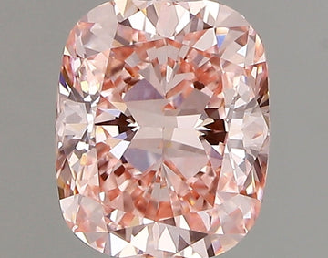 Dazzling 1.02 CT Cushion Shape Fancy Vivid Pink Color VVS1 Clarity Lab Grown Diamond For Past Blue