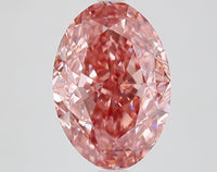 Ultimate 5.22 CT Oval Shape Fancy Vivid Brownish Pink Clarity Color VS1 Clarity Lab grown Diamond For Birthday Ring