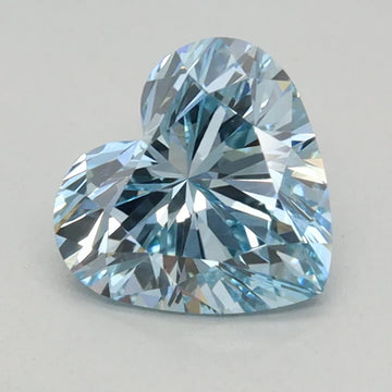 Ultimate Of 0.92 CT Heart Shape Fancy Intense Blue Color VS1 Clarity Moissanite Diamond For Someone Special