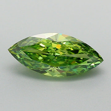 Minimalist Of 1.23 CT Marquise Shape Fancy Vivid Yellowish Green Color VS2 Clarity Lab Grown Diamond For Clear Eyes