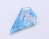 Brilliant 2.63 CT Antique Shape Fancy Vivid Blue Color SI1 Clarity Moissanite Diamond For Wedding Ring