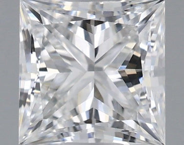 Unique 0.72 CT Princess Shape E Color VVS2 Clarity Lab Grown Diamond For Blue Silence