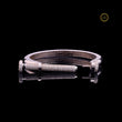 Iced Bar Cuff Bracelet – White Tone Luxury Design - view 2