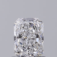 Custom 0.92 CT Radiant Shape D Color SI1 Clarity Lab grown Diamond For Custom Ring