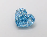 Great 2.00 CT Heart Shape Fancy Vivid Blue Color VVS2 Clarity Moissanite Diamond For Anniversary Ring