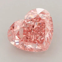 Premium Of 3.02 CT Heart Shape Fancy Vivid Pink Color VS2 Clarity Moissanite Diamond For Faint Echo