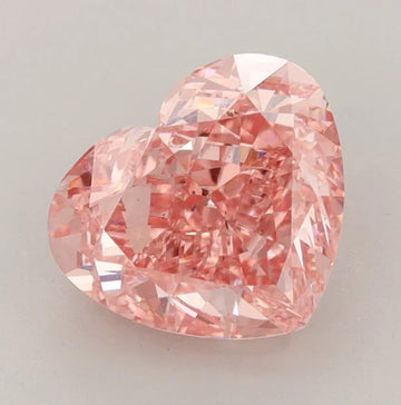 Premium Of 3.02 CT Heart Shape Fancy Vivid Pink Color VS2 Clarity Moissanite Diamond For Faint Echo